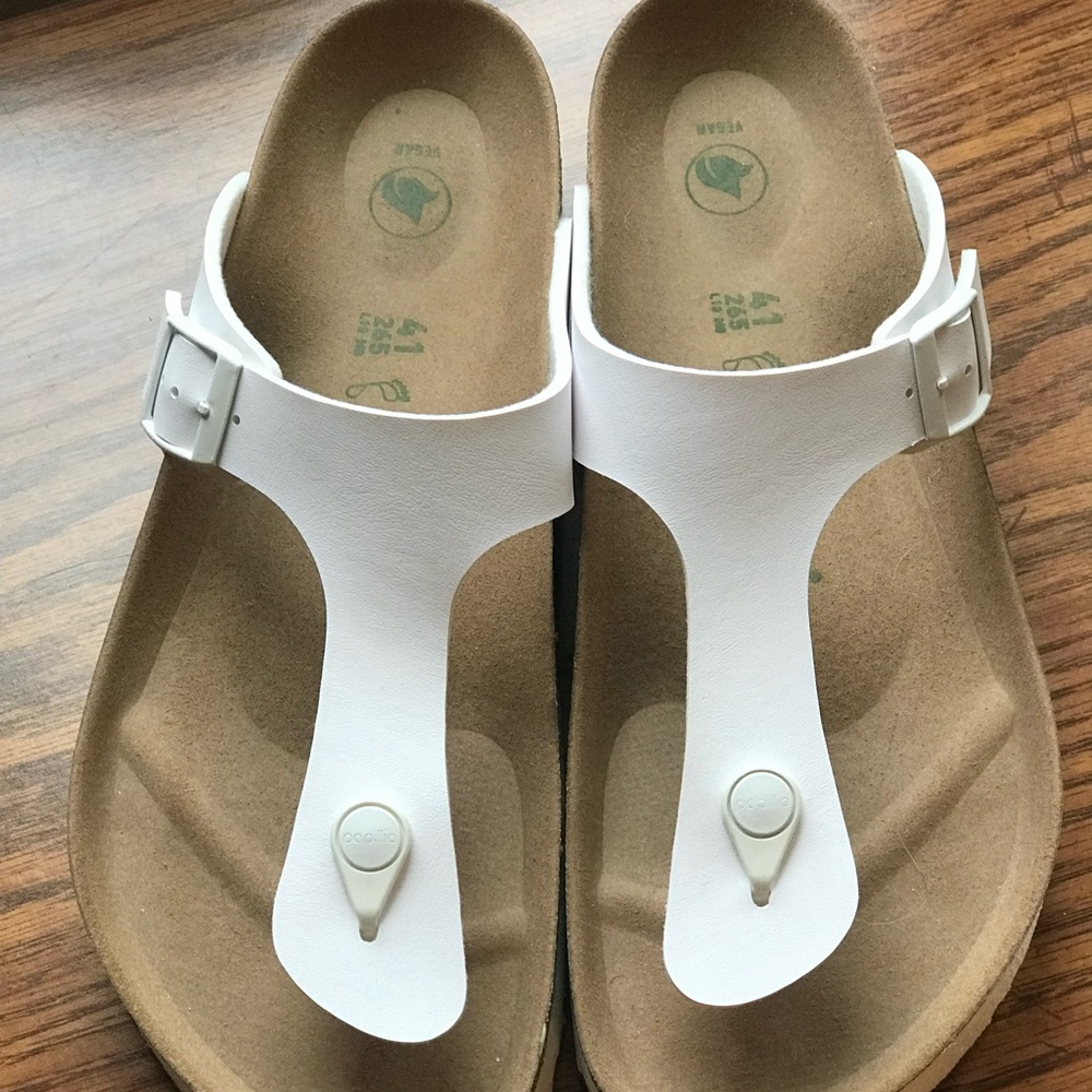 Papillio Women's White Gizeh Flex Platform Vegan Sandals